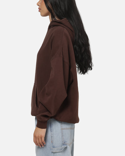 Carre Box Check Hoodie Chocolate