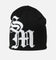 Saint Morta Monogram Fold Beanie Black