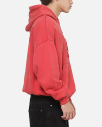 Saint Morta Requiem Boxy Hoodie Vintage Washed Red