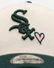 New Era Chicago White Sox 'Pink Satin Hearts Green' 9FORTY A-Frame Snapback Chrome/Dark Green