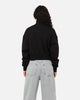 Nike Women's Sportswear Style Phoenix Fleece Cropped Half Zip Sweatshirt Black/Sail