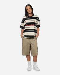 Carre Collective Stripe T-Shirt Black/Off White