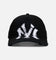 New Era New York Yankees 'Applique Distressed' 9FORTY A-Frame Snapback Black/White