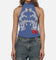 Ed Hardy Women's Dragon Knitted Top Washed Blue