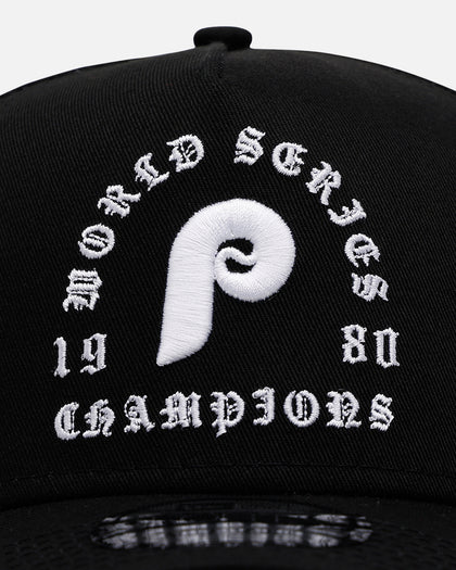 New Era Philadelphia Phillies 'Gothic Arch 2.0' 9FORTY A-Frame Snapback Black/White
