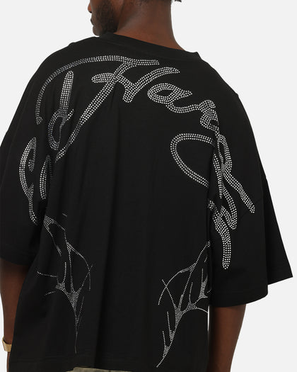 Ed Hardy Cyber Rhinestone T-Shirt Black