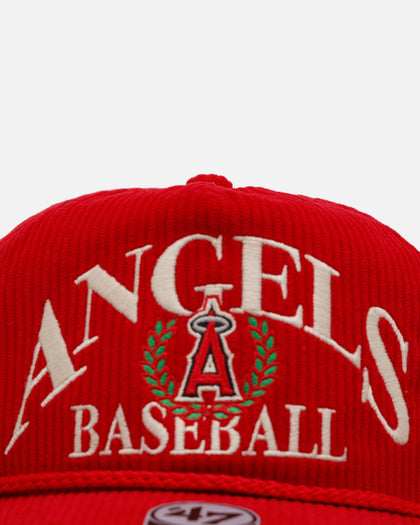 47 Brand Los Angeles Angels 'Pitchout' 47 Hitch Corduroy Snapback Red