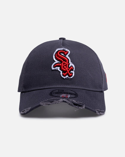New Era Chicago White Sox 'Spider Web' 9FORTY A-Frame Snapback Acid Wash Grey