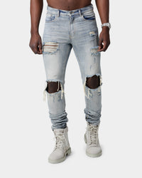 Saint Morta Destroyer Distressed Jeans Vintage Blue
