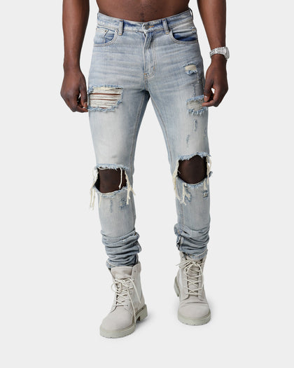 Saint Morta Destroyer Distressed Jeans Vintage Blue
