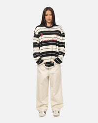 Carre Collective Stripe Long Sleeve T-Shirt Black/Off White
