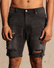 Saint Morta Destroyer Distressed Shorts Vintage Black