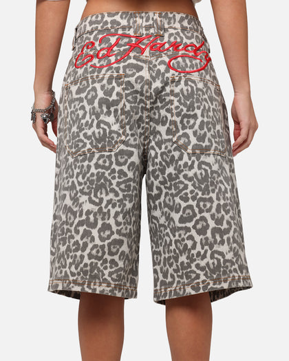 Ed Hardy Women's Leopard Jorts Leopard