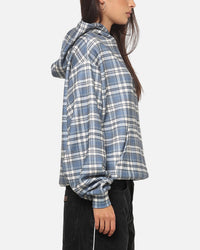 Carre Gridline Hoodie Blue-plaid