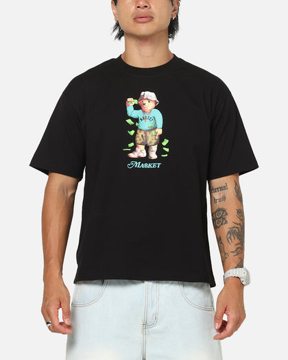 Market Making It Rain Bear T-Shirt Black