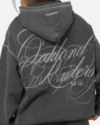 Mitchell & Ness Las Vegas Raiders Star Script Hoodie Washed Black