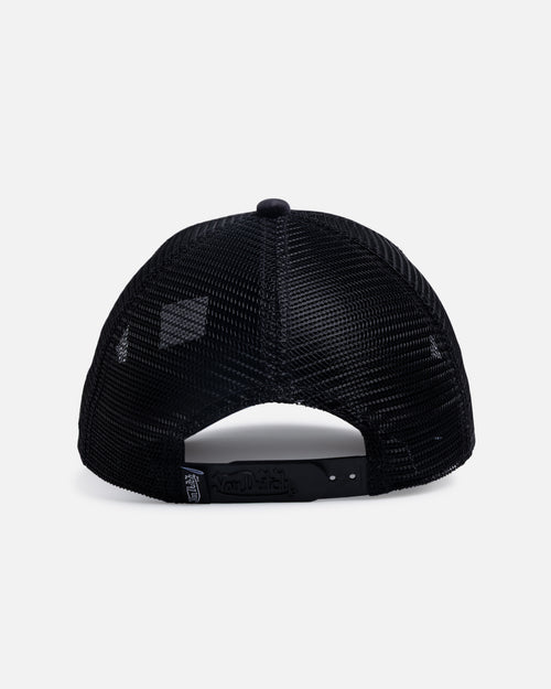 Von Dutch Signature Velvet Trucker Snapback Black