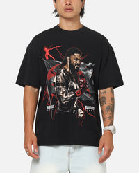 73Studio X WWE Roman Reigns Vintage T-Shirt Black Acidwash