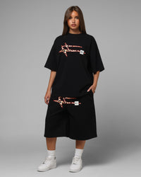 Loiter Hybrid Premium Shorts Black/Leopard