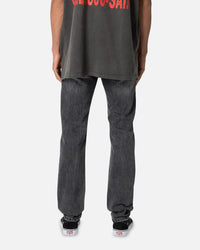 MNML D530 Zipper Denim Jeans Washed Black