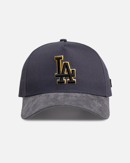 New Era Los Angeles Dodgers 'Suede Visor' 9FORTY A-Frame Snapback Graphite
