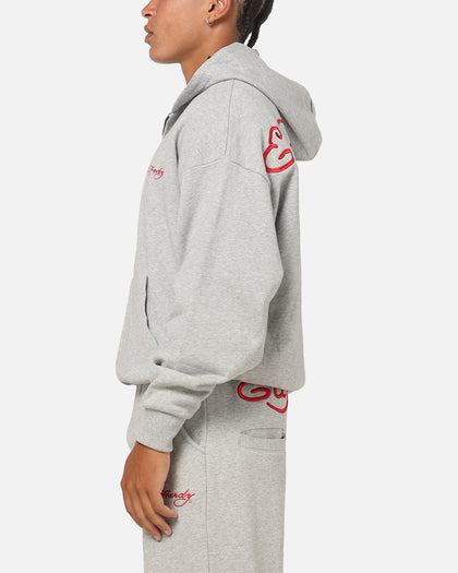 Ed Hardy Signature Hoodie Grey Marle