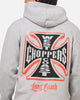 West Coast Choppers Choppers Cross Hoodie Grey Marle