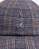 Kangol Plaid Earflaps Baseball Cap Grey