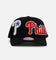 Mitchell & Ness Philadelphia Phillies 'Busted' Pro Pinch Snapback Black