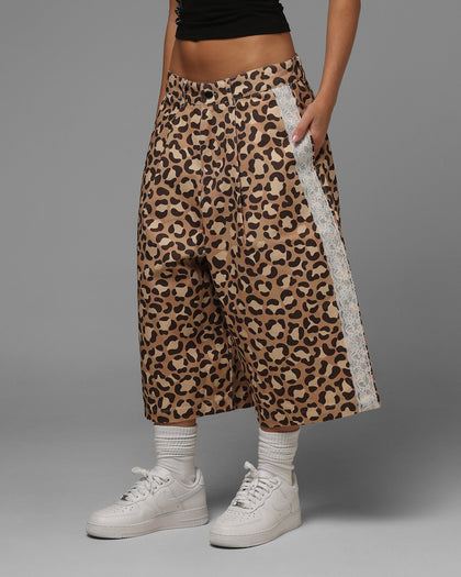 Loiter Lace Jorts Leopard