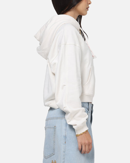 Tommy Jeans Women's TJW Boxy Crop Varsity Hoodie White