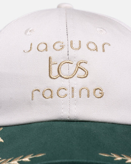 Mitchell & Ness Jaguar TCS Racing 'Vintage' Dad Fit Strapback White/Green