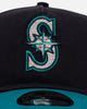 New Era Seattle Mariners 'Washed Truckers' 9FORTY A-Frame Trucker Snapback Official Team Color