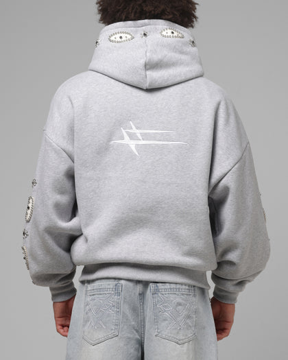 Loiter Rodeo Hybrid Zip Hoodie Grey Marle