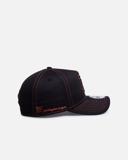 New Era Los Angeles Dodgers 'Spider Web' 9FORTY A-Frame Snapback Black/Orange