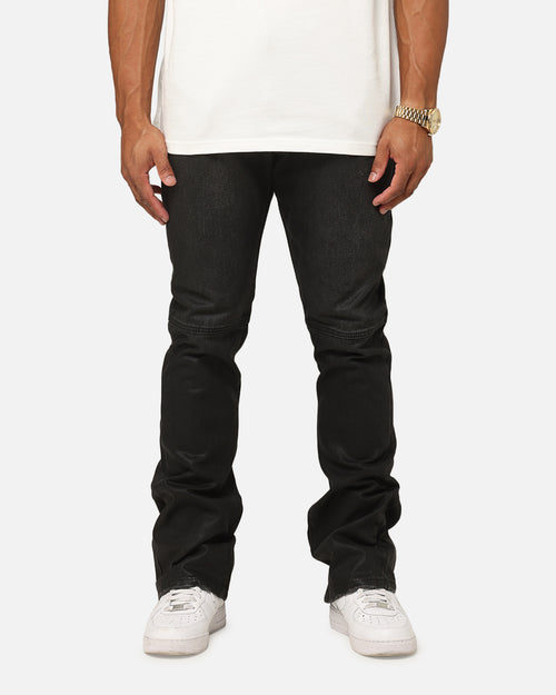 MNML Bootcut Waxed Jeans Black