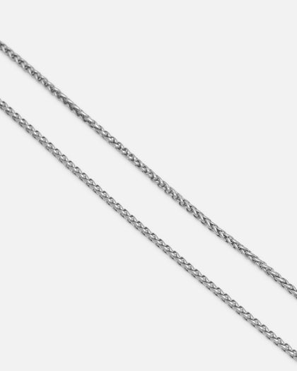 Saint Morta 2MM Palm Chain White Gold