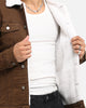 Saint Morta Sherpa Denim Jacket Vintage Brown