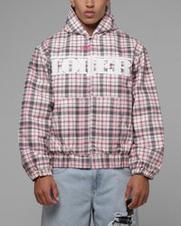 Loiter Racer Work Jacket Pink Plaid