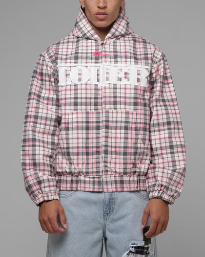 Loiter Racer Work Jacket Pink Plaid