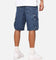 Saint Morta Denim Cargo Shorts Crinkle Stonewash