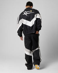Loiter Hybrid Track Jacket Black/Grey