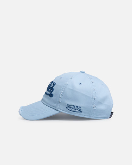 Von Dutch Signature Brim Dad Strapback Cap Light Blue