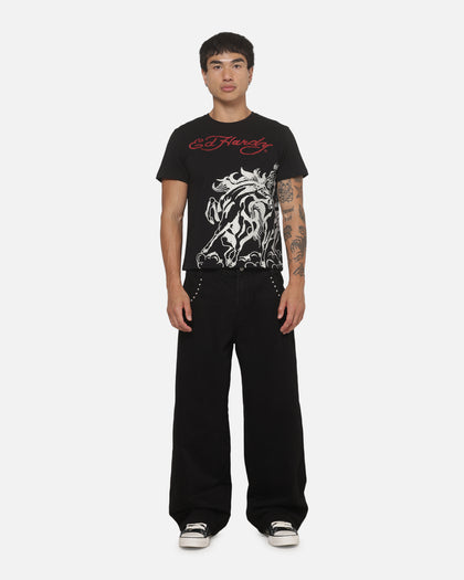 Ed Hardy Chrome Cowboy Jeans Black