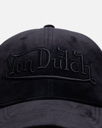 Von Dutch Signature Velvet Trucker Snapback Black