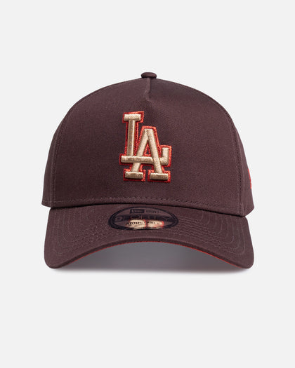 New Era Los Angeles Dodgers 'Choc Cherry' 9FORTY A-Frame Snapback Dark Brown