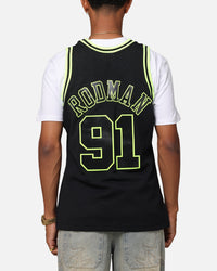 Mitchell & Ness Chicago Bulls Dennis Rodman 'Volt' 1995 Swing Jersey Black/Yellow