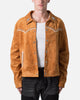 MNML Suede Collared Jacket Orange