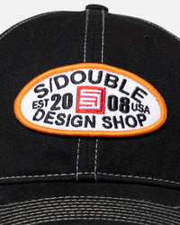 S Double Shop Relaxed Trucker Strapback Black
