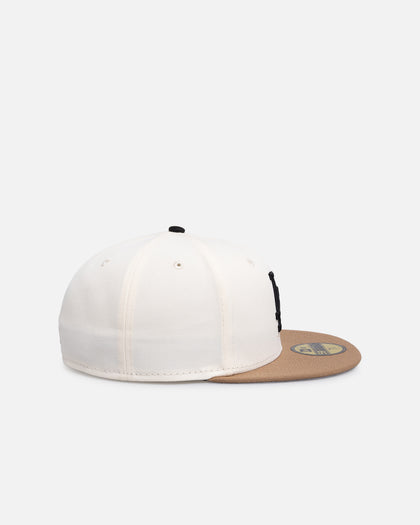 New Era Los Angeles Dodgers 'Chrome Khaki' 59FIFTY Fitted White
